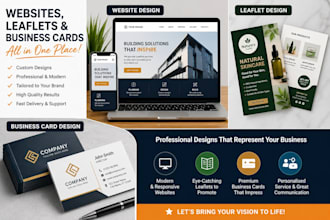 design websites, leaflets, and branding materials