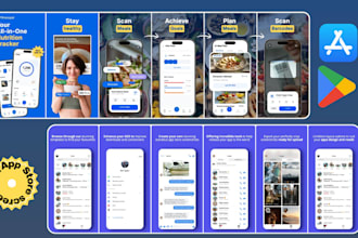 design professional app store screenshots for ios and google play store