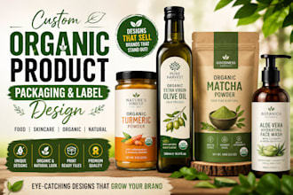 design unique organic product labels