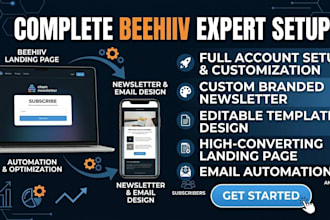 setup beehiiv newsletter design beehiiv landing page and beehiiv email template