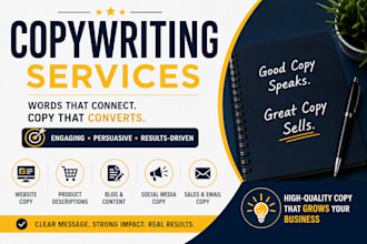 create highquality website copy and content that sells