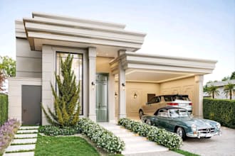 do 3d house model elevation with exterior rendering walkthrough and 2d floorplan