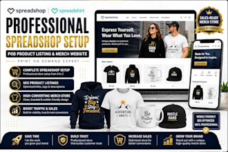 setup spreadshop pod product listing spreadshirt spreadshop merch website
