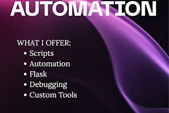 create python scripts and automation tools