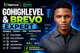 be your gohighlevel a2p expert sales funnel brevo email automation website CRM