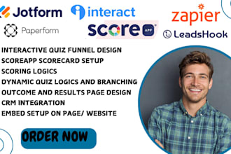 build quiz funnel on scoreapp involve me outgrow typeform for lead generation