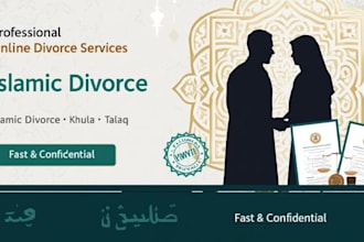 issue islamic divorce certificate with witnesses and affidavit