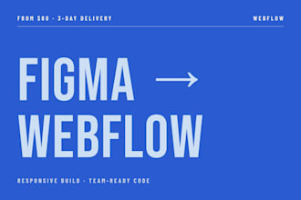 convert your figma design to a responsive webflow site
