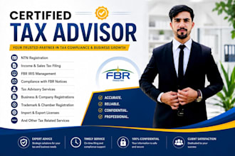 be your ntn, file income, sales tax returns with fbr consultant