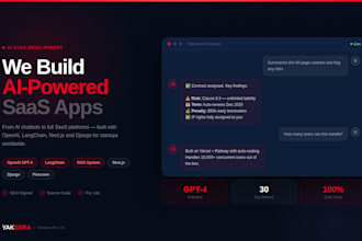 build your ai saas web application with next js, django and openai API