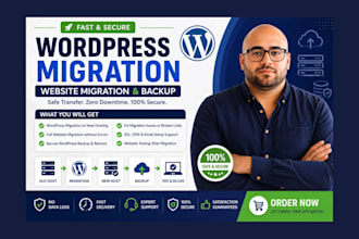 do fast wordpress migration, website migration and backup