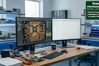 create pcb layout and gerber files for fabrication