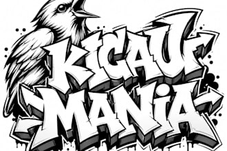 graffiti in logo design raffiti art,urban i am professional
