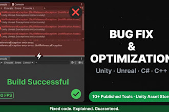 fix bugs and optimize performance in your unity game