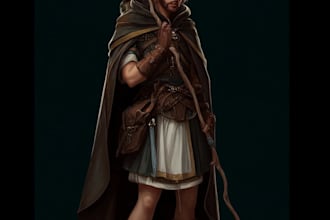 create a rpg or dnd character art