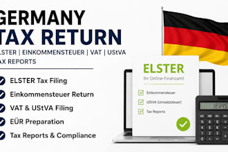 file germany tax return elster einkommensteuer vat ustva tax reports