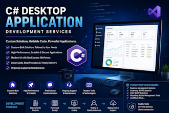 create a desktop application using c sharp wpf, winforms