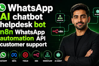 whatsapp ai chatbot helpdesk bot n8n whatsapp automation API customer support
