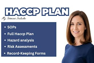 create custom haccp plans for food safety to ensure full compliance with fda