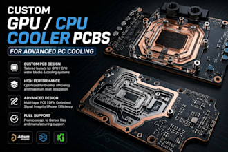 custom GPU and cpu cooler pcb design advanced PC cooling
