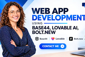 build base44 ai web apps, lovable ai website, replit ai bolt new, base44 expert