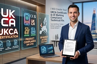 prepare UK ca certificate ce marking compliance and declaration of conformity