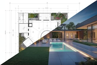 landscape masterplan subdivision backyard and drainage plan