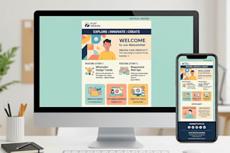 design creative responsive email template