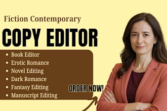 copy edit contemporary romance, erotic manuscript as a dark romance book editor