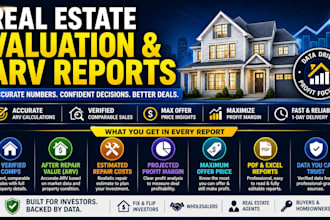 real estate valuation report, arv, comps property analysis
