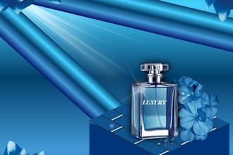 design a stunning luxury product advertisement poster