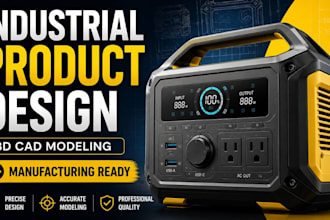 do 3d cad product design industrial design and modeling