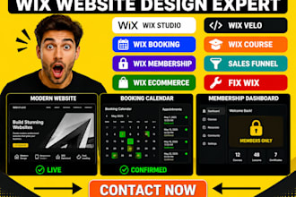 design wix website wix booking wix membership wix studio wix ecommerce wix cms