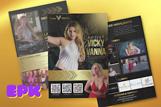 do media kit, epk, music epk, author epk, artist epk,one pager, dj epk