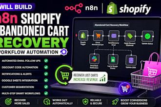 build n8n shopify abandoned cart recovery workflow automation