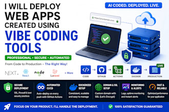 deploy web apps created using vibe coding tools