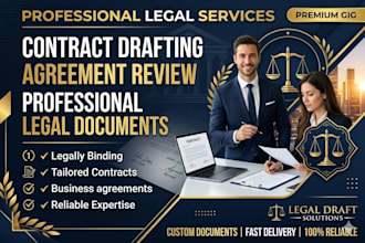 review and draft legal contract and agreement