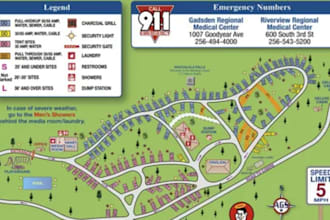 create custom rv campground maps and travel route plans