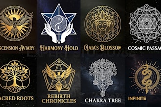 design custom mystical spiritual sacred geometry logo