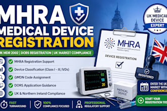help you register medical devices with mhra UK, dors, UK mdr compliance support