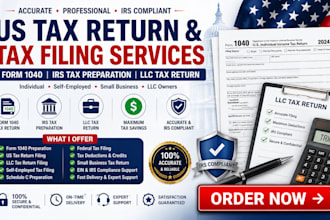 do US tax return tax filing form 1040 and irs tax preparation llc tax return