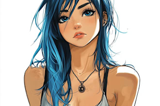 design custom anime tattoo or manga tattoo design