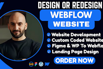 build a modern conversion focused webflow website
