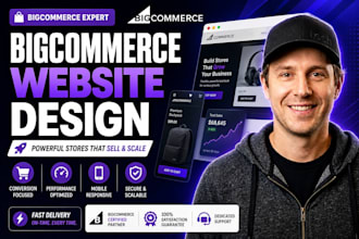 design, create or fix bigcommerce online store or shopify woocommerce website