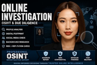 conduct professional osint investigation and due diligence