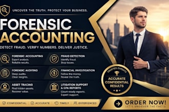 perform forensic accounting, fraud investigation and fraud detection