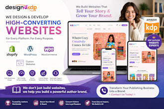 design and develop a professional author website or custom business website