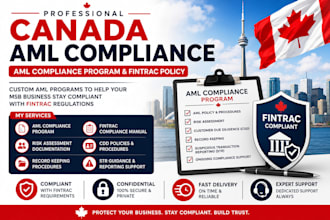 write your fintrac aml kyc compliance policy manual