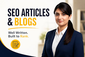 be your writer for SEO article writing and blog writing