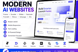 build framer durable 10web fabricate framekit manus solopage zite website